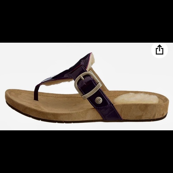 UGG Gypsy Purple Patent Leather Sandals. Size 8. - Picture 4 of 9